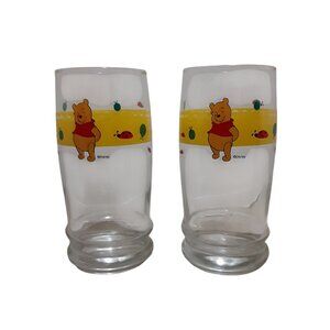 Vintage Disney Winnie the Pooh 16oz Glasses (2) Anchor Hocking